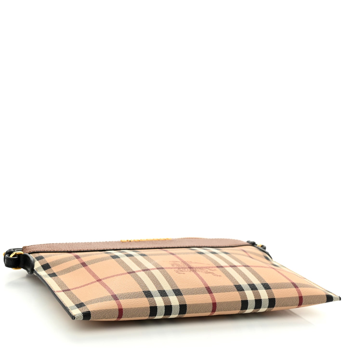 Haymarket Check Peyton Crossbody Clutch Bag Toffee