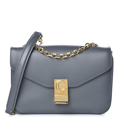 Celine Shiny Calfskin Medium C Bag Medium Grey 1 of 8