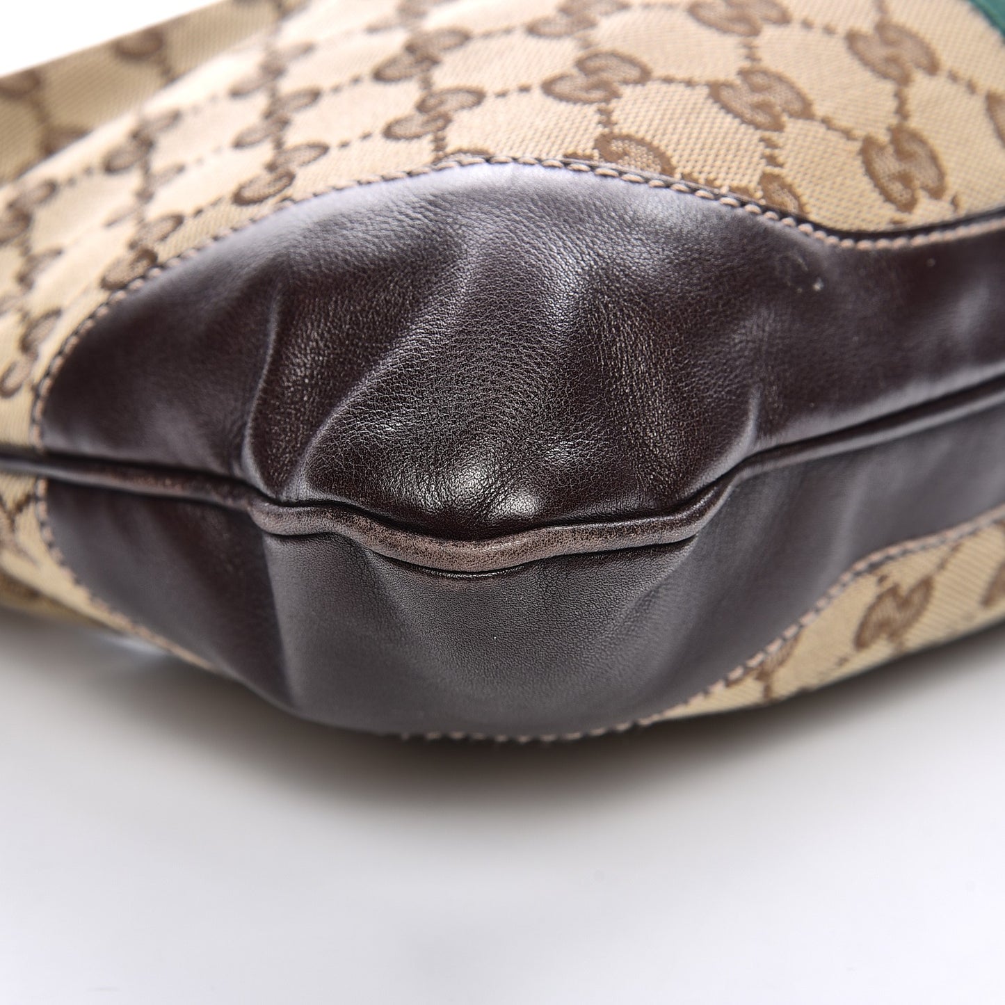 Monogram Web Jackie O Bouvier Hobo Dark Brown