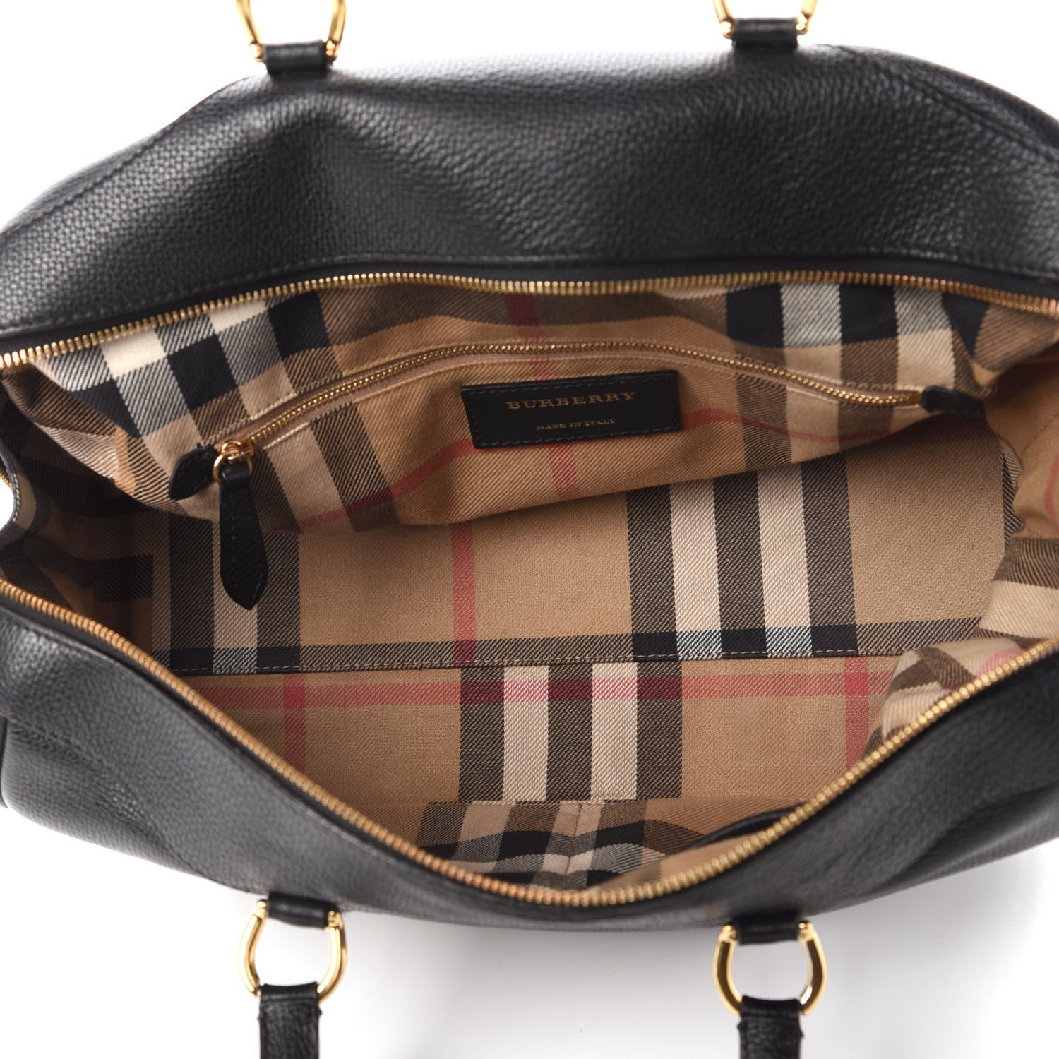 Burberry Derby Calfskin Medium Alchester Bowling Bag Black 5 of 9