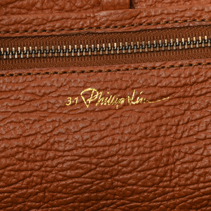3.1 Phillip Lim Textured Calfskin Large Pashli Satchel Amber 6 of 14