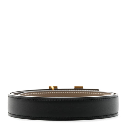 Hermes Swift Epsom Constance H Belt 75 30 Black Etoupe 2 of 6