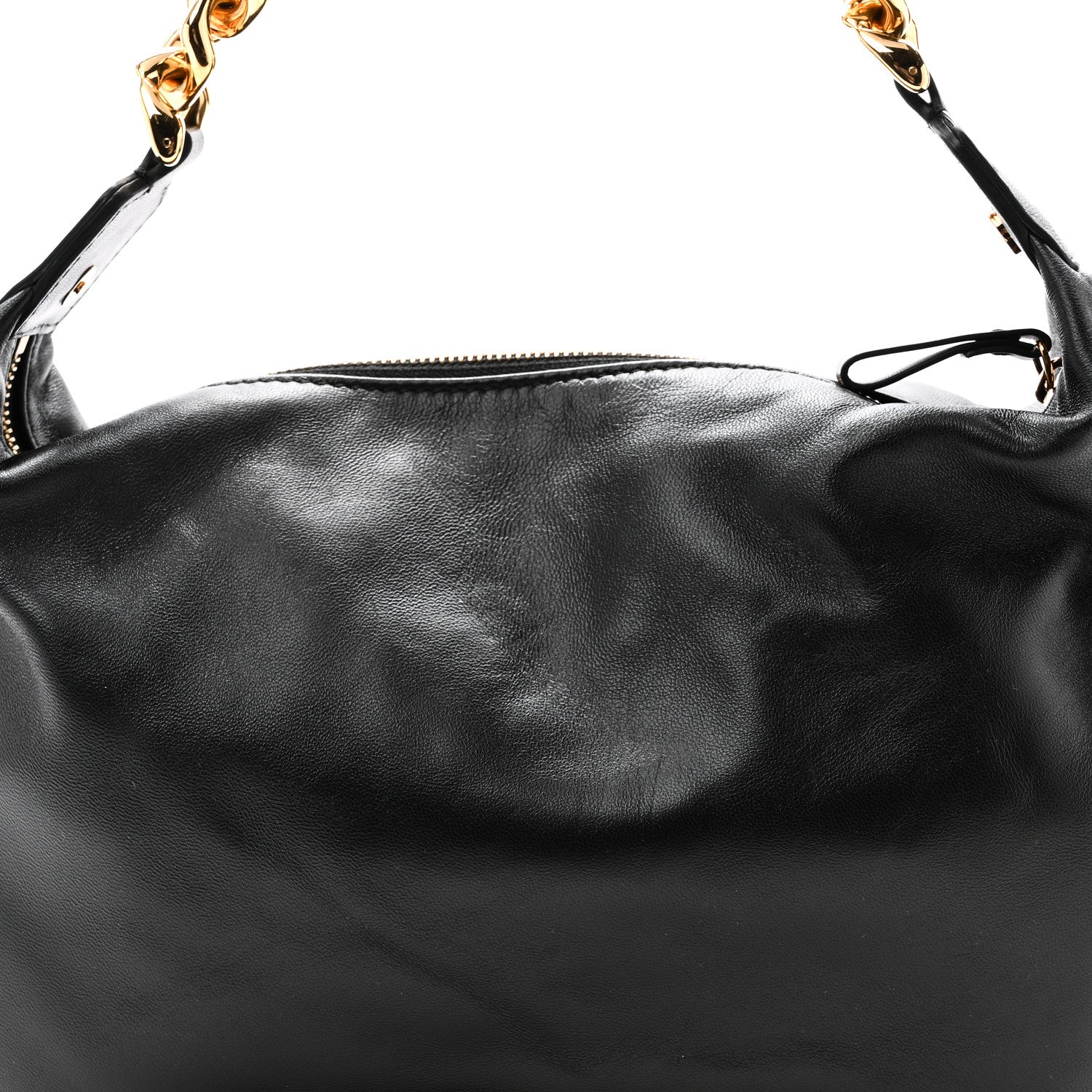 Versace Calfskin La Medusa Chain Hobo Black 7 of 9