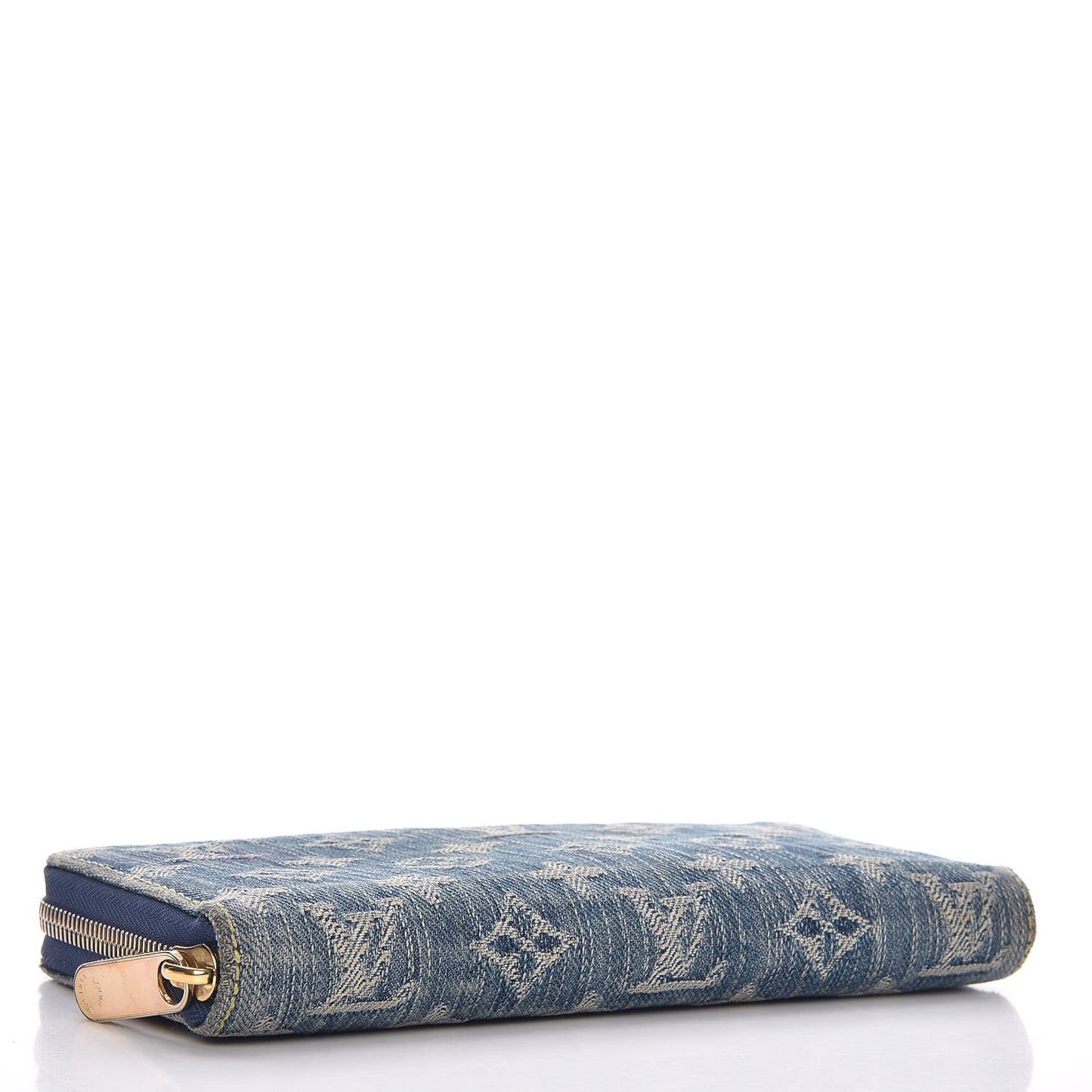 Monogram Denim Zippy Wallet Blue