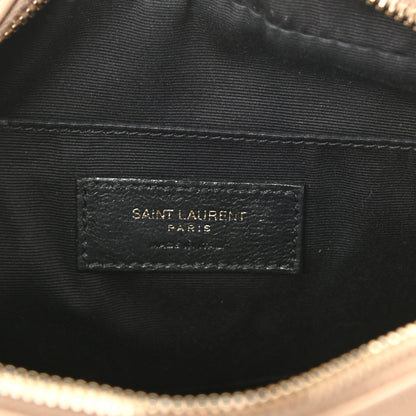 Saint Laurent Calfskin Matelasse Monogram Lou Camera Bag Dark Beige 6 of 12