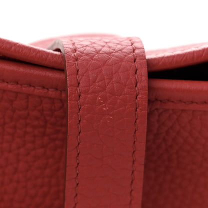 Hermes Taurillon Clemence Evelyne III GM Rouge Piment 11 of 11