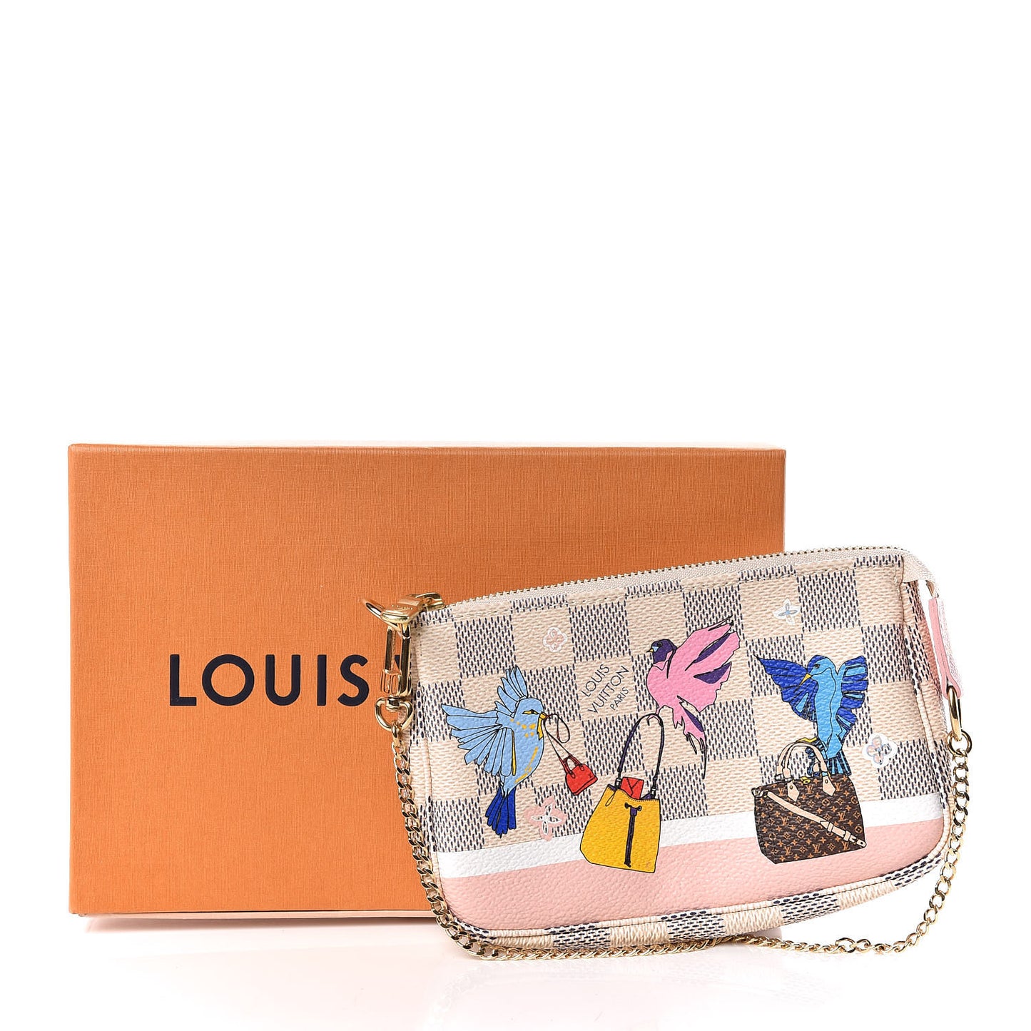 Damier Azur 2018 Christmas Animation Mini Pochette Accessories