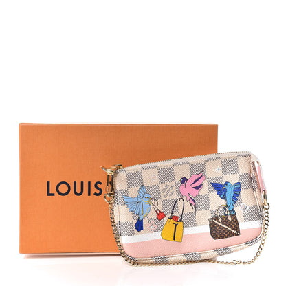 Louis Vuitton Damier Azur 2018 Christmas Animation Mini Pochette Accessories 8 of 8