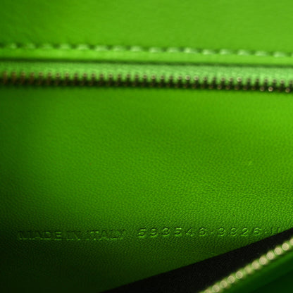 Balenciaga Grained Calfskin Small Hourglass Top Handle Bag Light Green 7 of 10