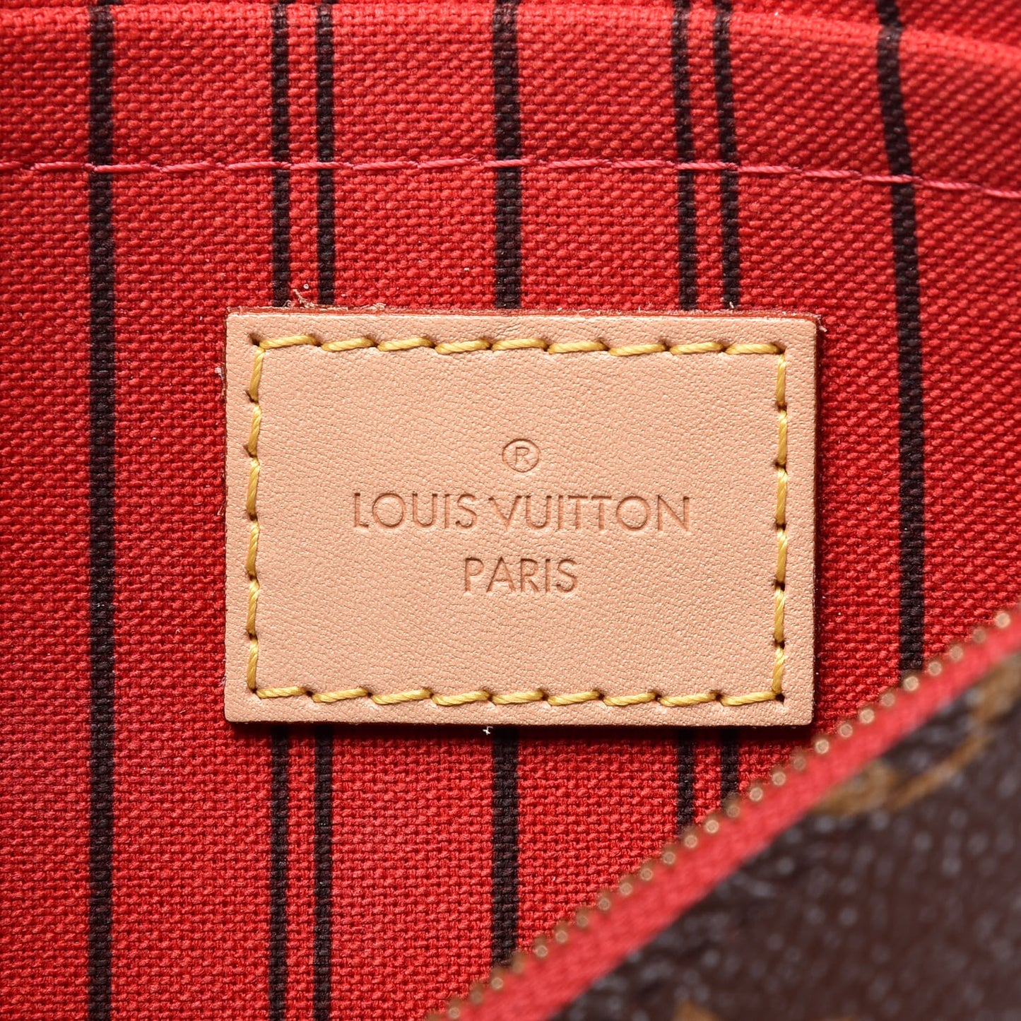 Monogram Neverfull MM GM Pochette Cherry