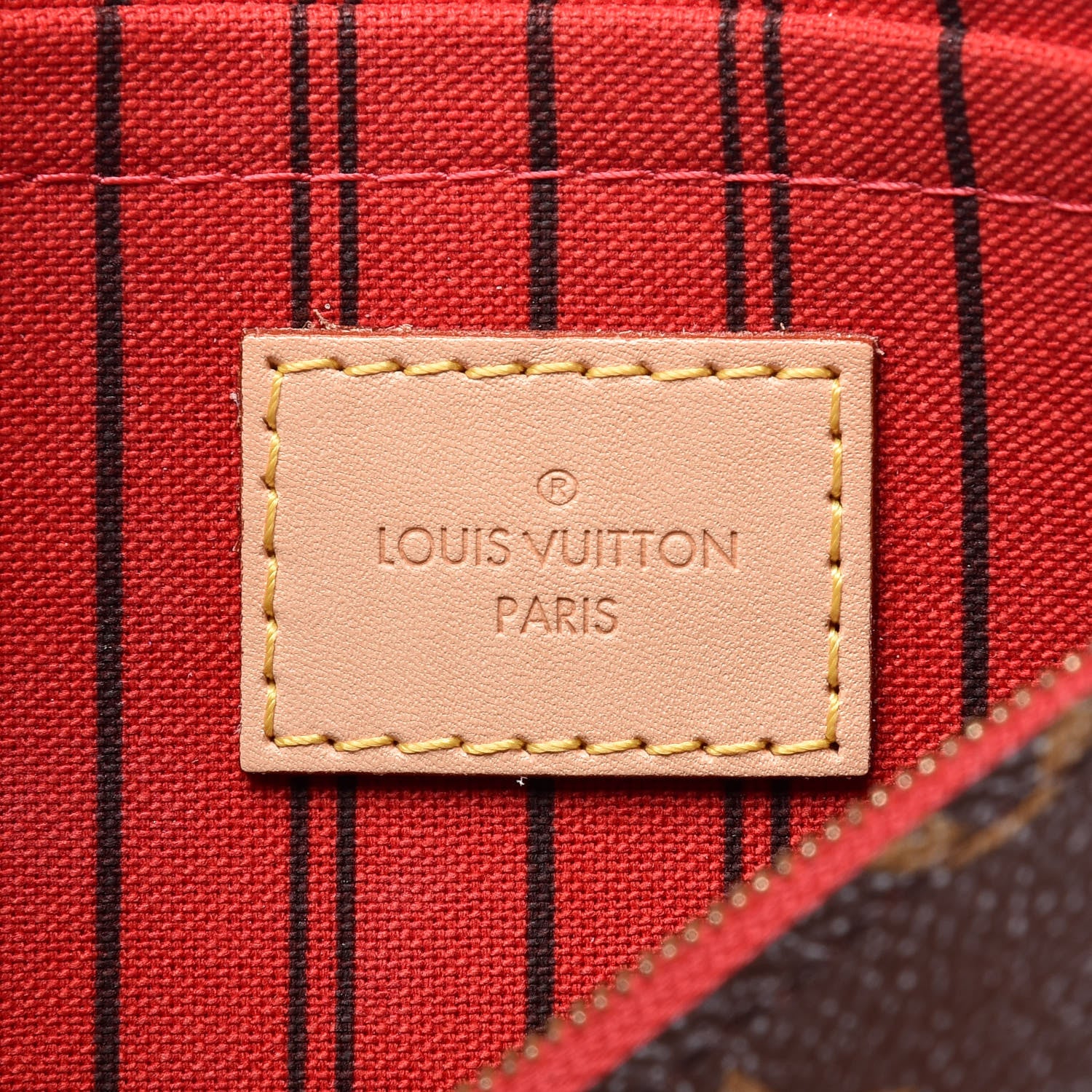Louis Vuitton Monogram Neverfull MM GM Pochette Cherry 6 of 7