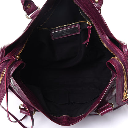 Balenciaga Agneau Classic Gold Hardware City Violet Prune 4 of 9