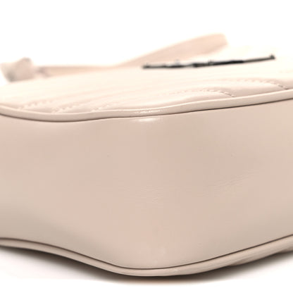 Saint Laurent Calfskin Matelasse Monogram Lou Camera Bag Marble Pink 9 of 11