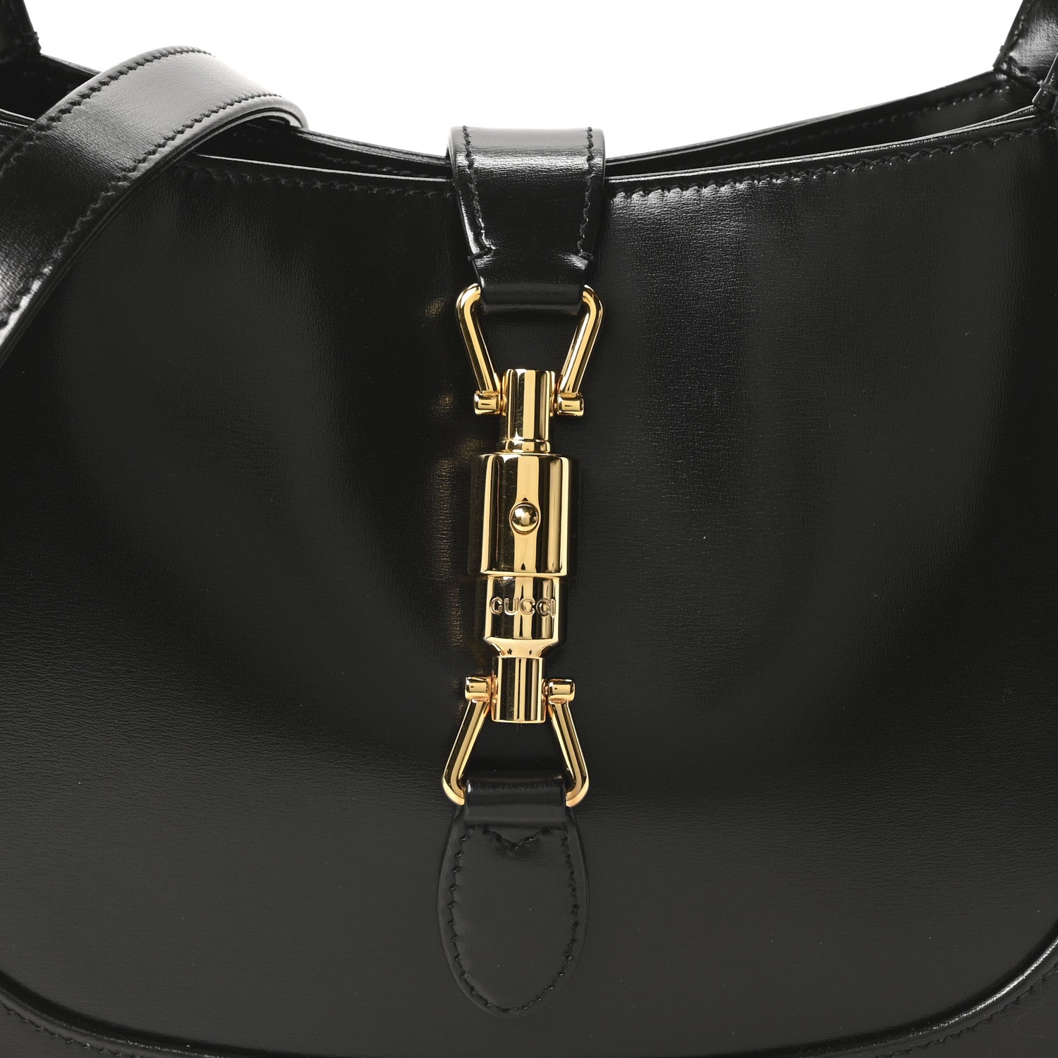 Gucci Boarded Dyana Lux Calfskin Small Jackie 1961 Hobo Black 8 of 10