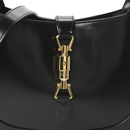 Gucci Boarded Dyana Lux Calfskin Small Jackie 1961 Hobo Black 8 of 10