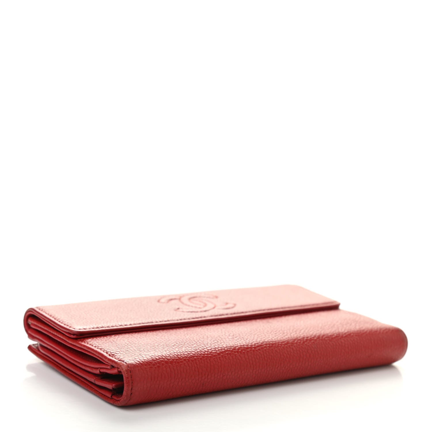 Chanel Caviar Timeless CC Large Flap Wallet Red 4 of 18