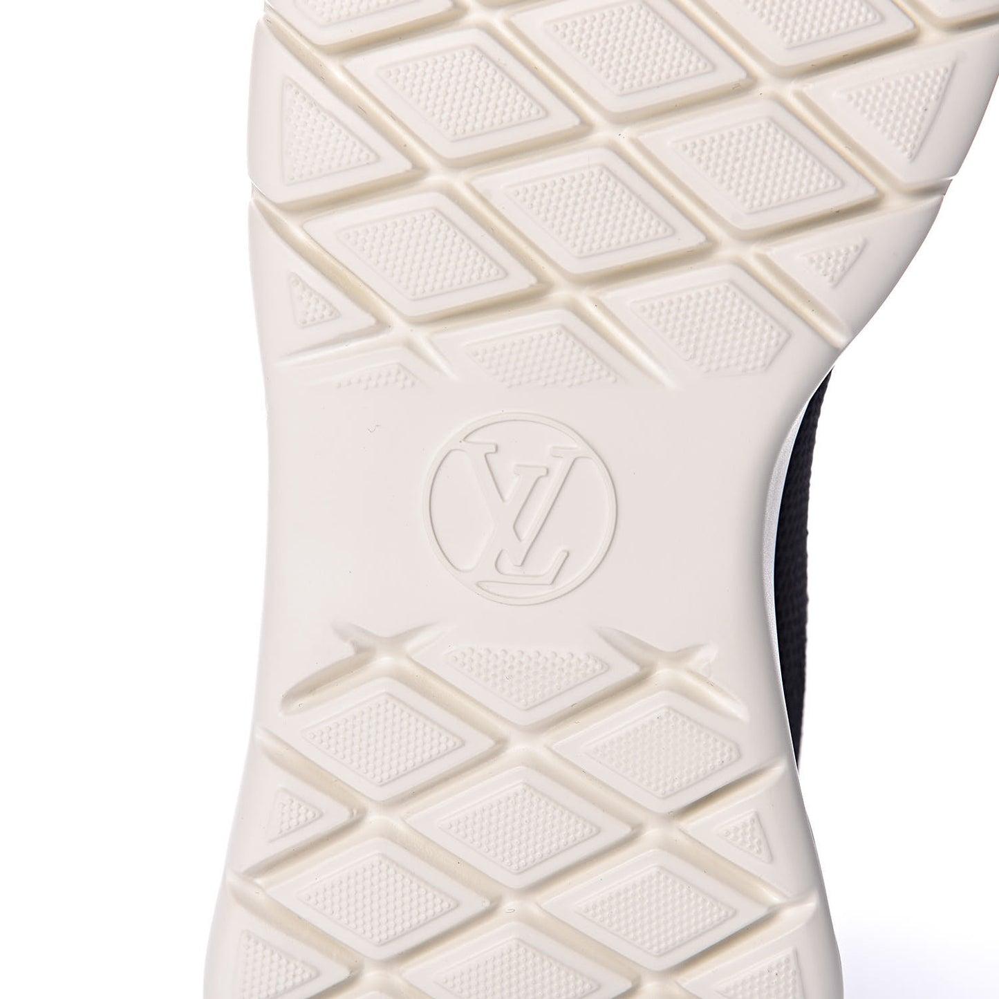 Stretch Fabric LV Black Heart Sock Sneaker 37 Black