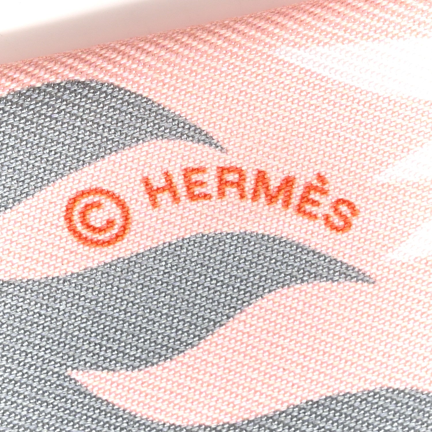 Hermes Silk Le Charme D Orphee Twilly Gris Acier Rose Poudre 3 of 4