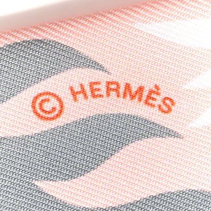 Hermes Silk Le Charme D Orphee Twilly Gris Acier Rose Poudre 3 of 4