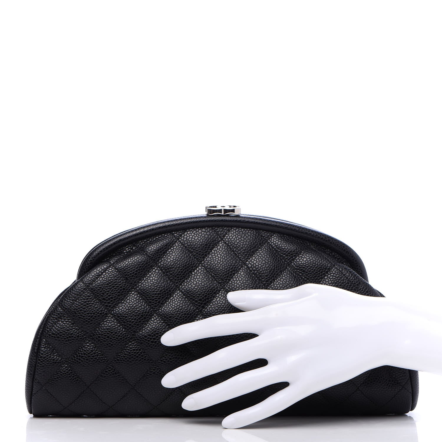 Chanel Caviar Quilted Timeless Clutch Black 2 of 9