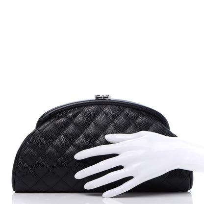 Chanel Caviar Quilted Timeless Clutch Black 2 of 9