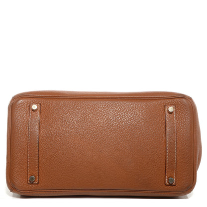 Hermes Taurillon Clemence Birkin 35 Gold 15 of 22