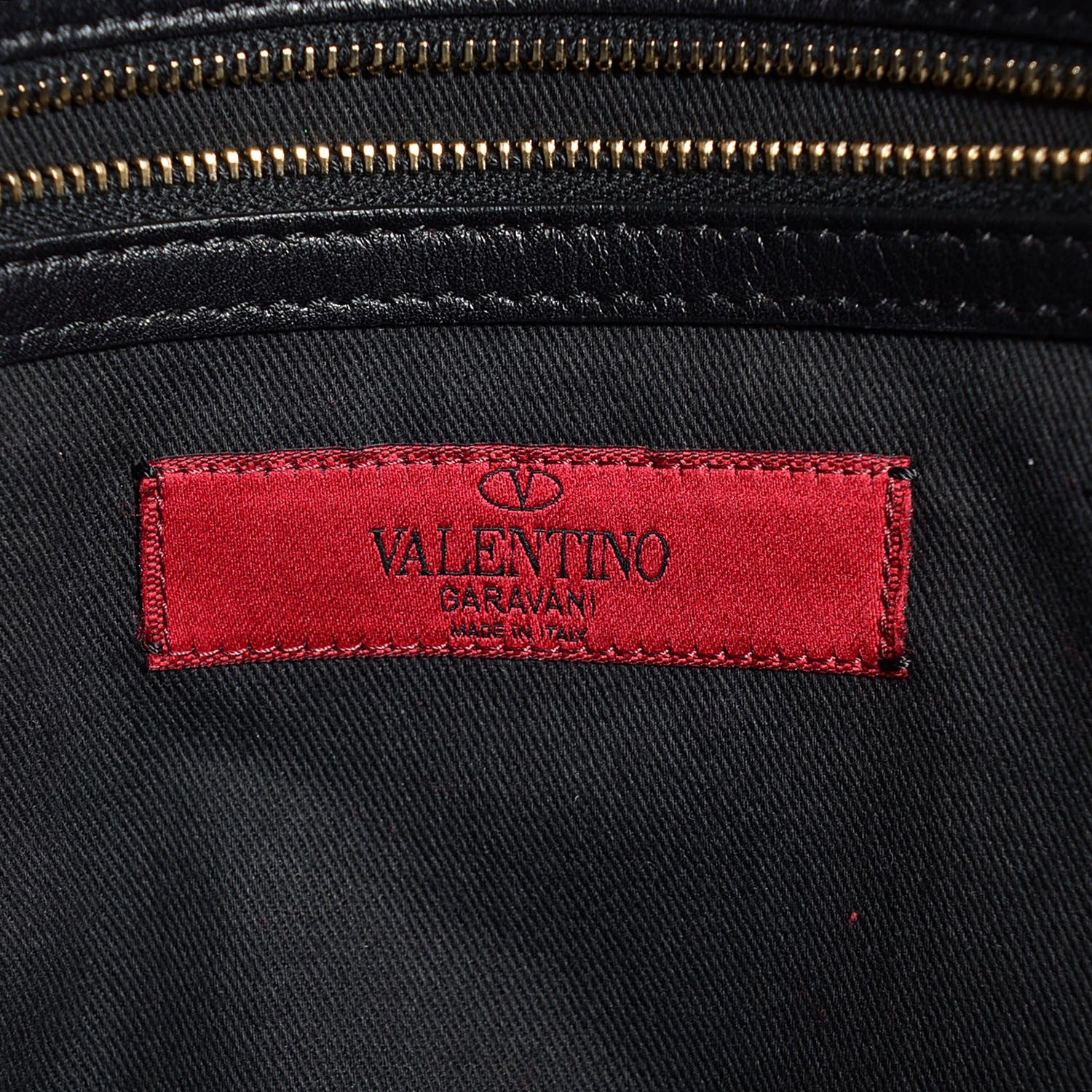 Valentino Garavani Vitello Rockstud Dome Shopper Black 10 of 15