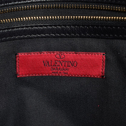 Valentino Garavani Vitello Rockstud Dome Shopper Black 10 of 15
