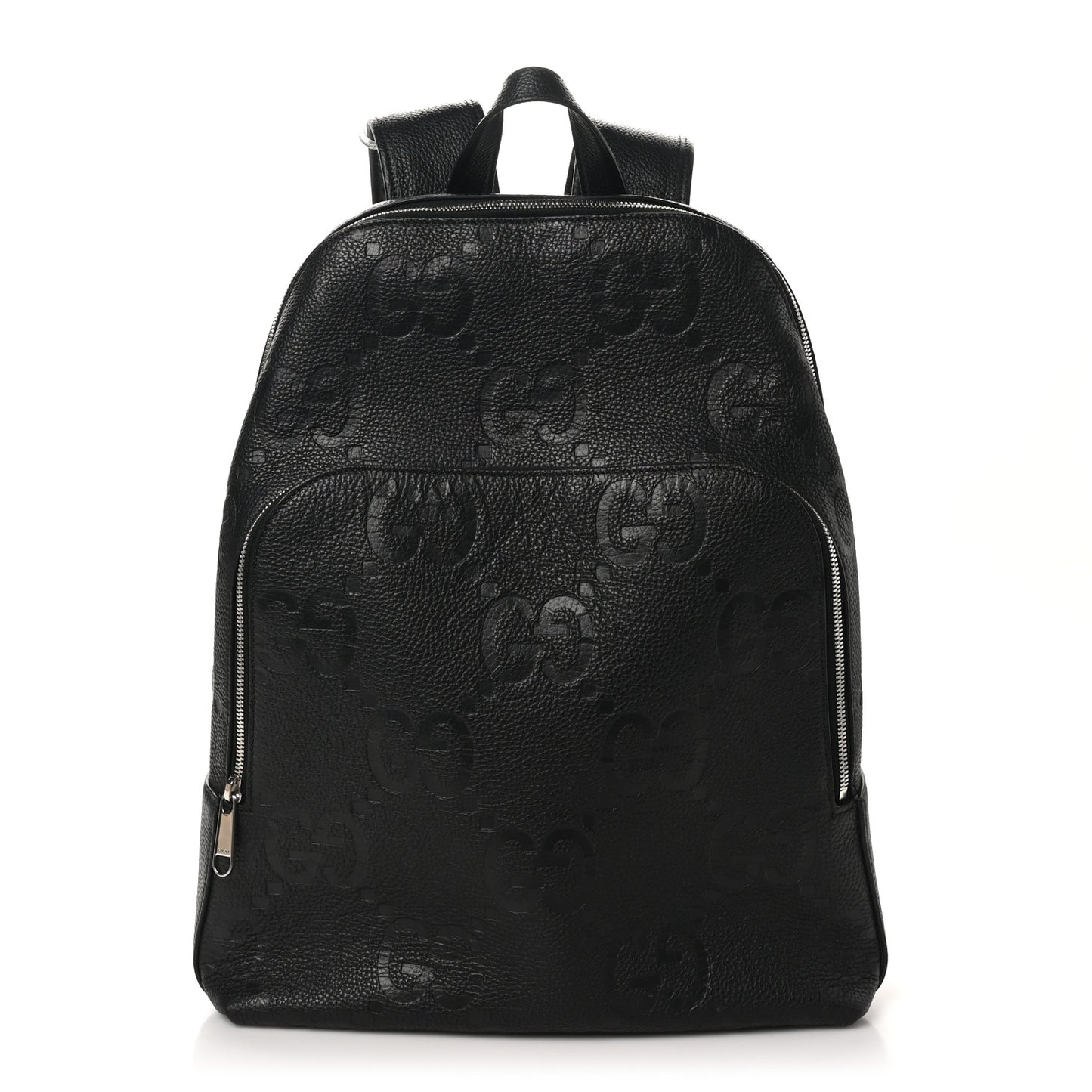Calfskin Jumbo GG Embossed Large Backpack Black