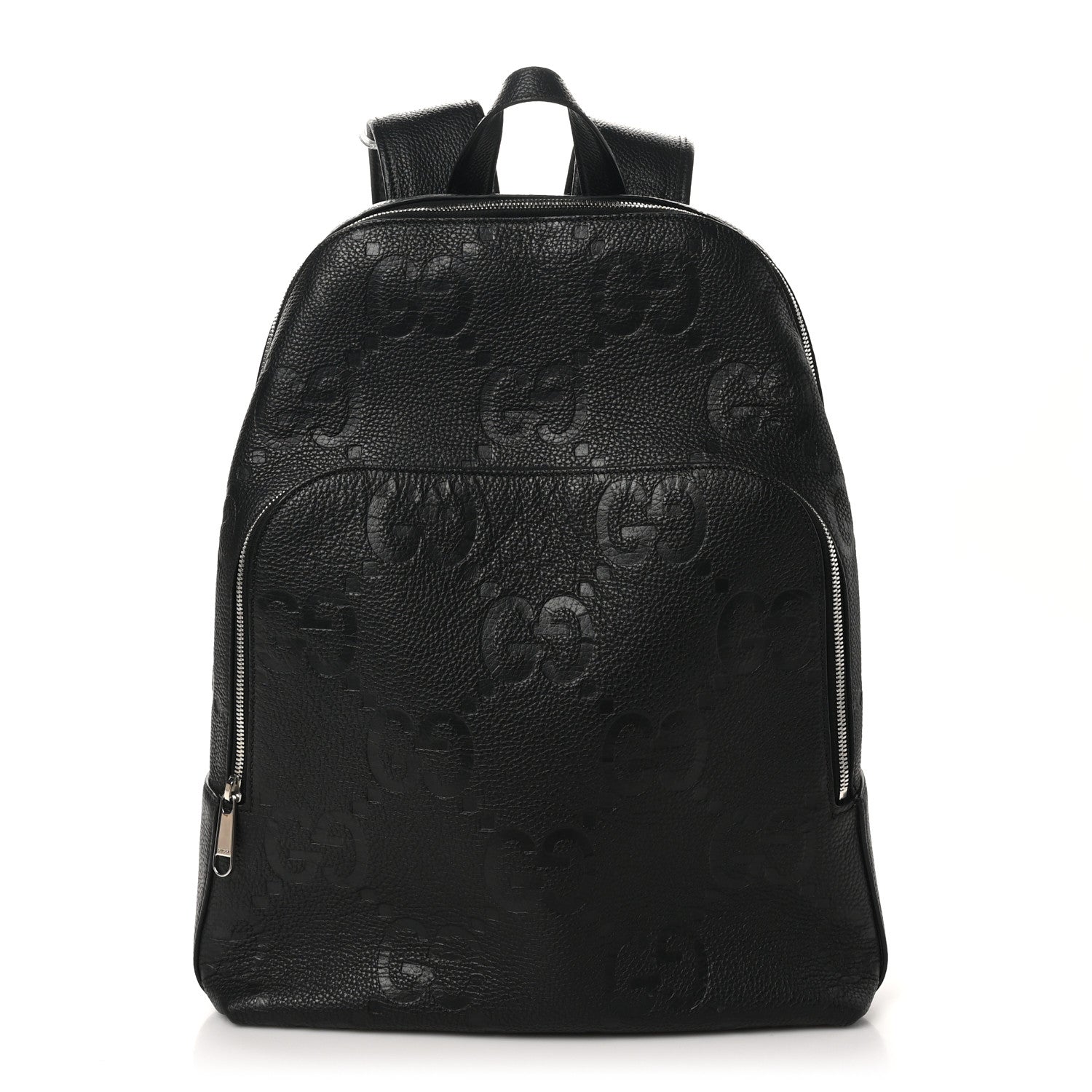 Gucci Calfskin Jumbo GG Embossed Large Backpack Black 1 of 11