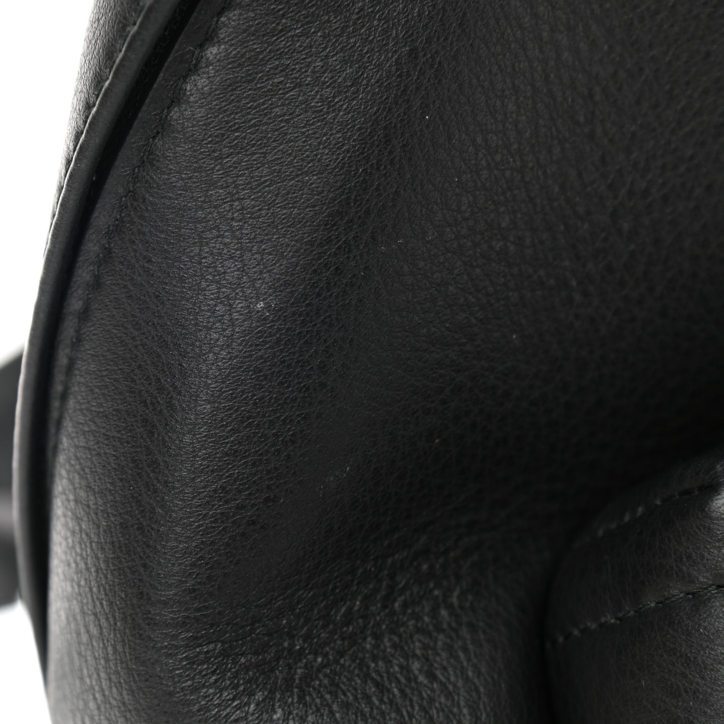 Smooth Calfskin Logo Small Everyday Backpack Black White