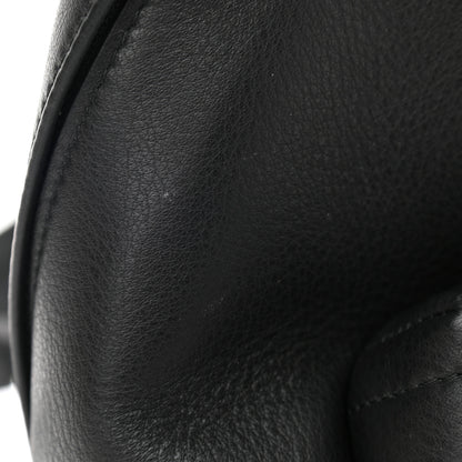 Balenciaga Smooth Calfskin Logo Small Everyday Backpack Black White 12 of 12