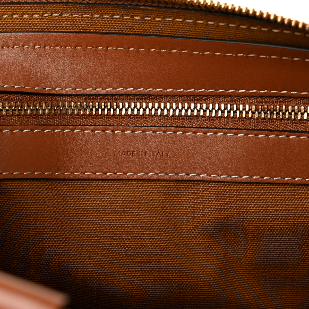 Triomphe Canvas Calfskin Medium Boston Bag Tan