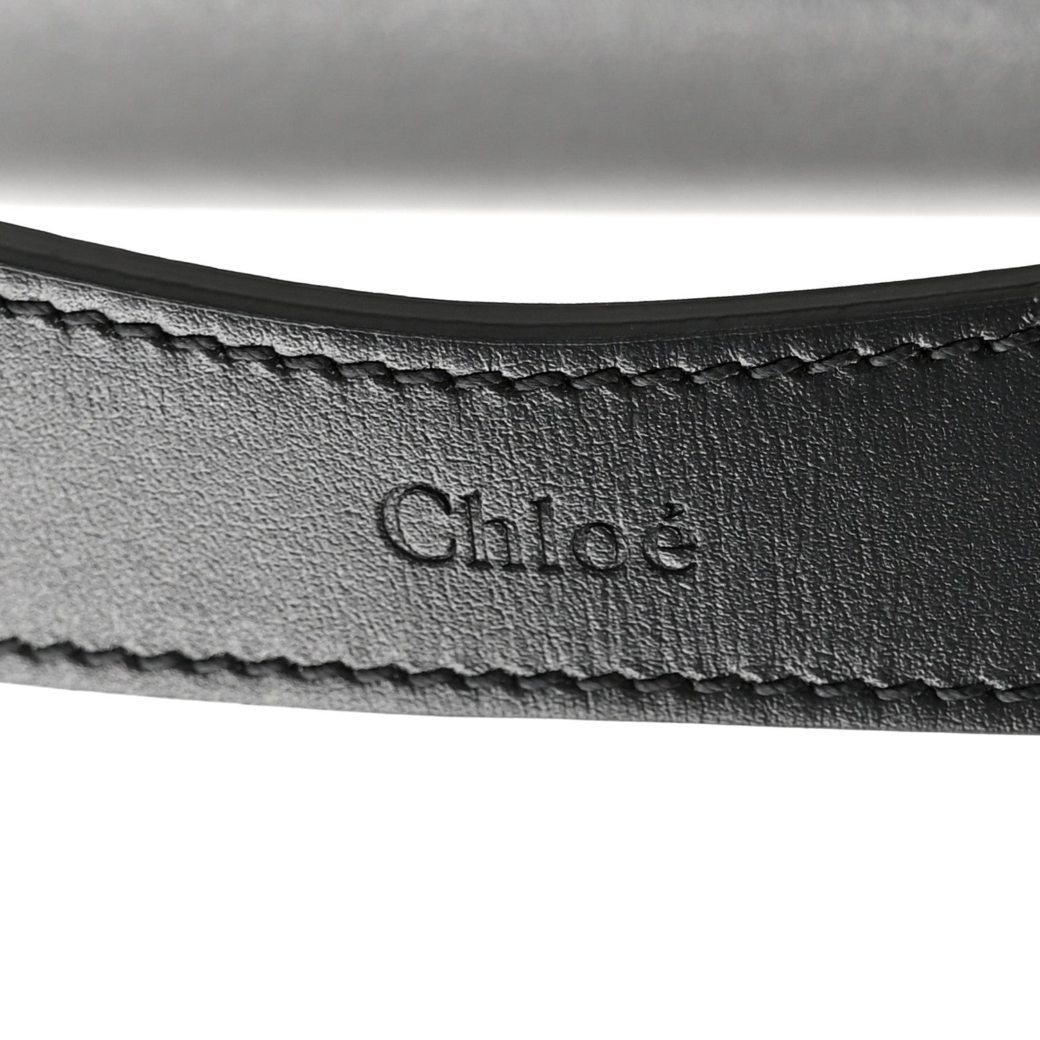 Chloe Shiny Calfskin Suede Small C Double Carry Black 12 of 13