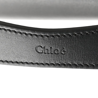 Chloe Shiny Calfskin Suede Small C Double Carry Black 12 of 13