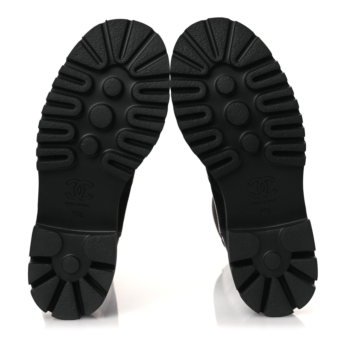 Calfskin Cap Toe CC Tall Boots 37.5 Black
