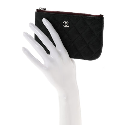 Chanel Caviar Quilted Small Cosmetic Case Black 2 of 8