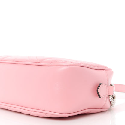 Gucci Calfskin Matelasse Small GG Marmont Chain Shoulder Bag Wild Rose 11 of 11