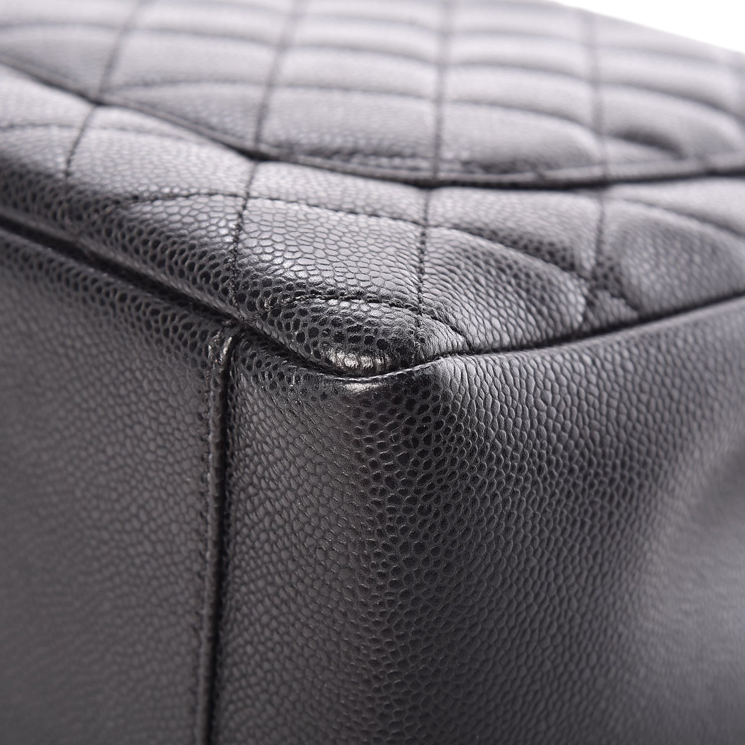 Chanel Caviar Quilted Grand Shopping Tote GST Black 10 of 12