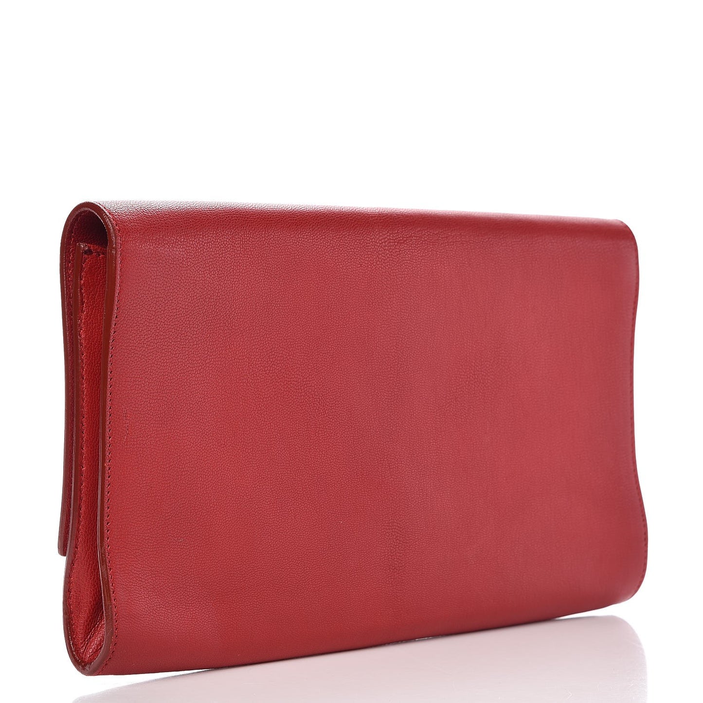 Goatskin Monogram Large Belle De Jour Clutch Red