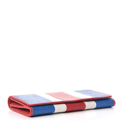 Balenciaga Agneau Arena Multicolore Bazar Money Wallet Bleu White Rouge 4 of 8