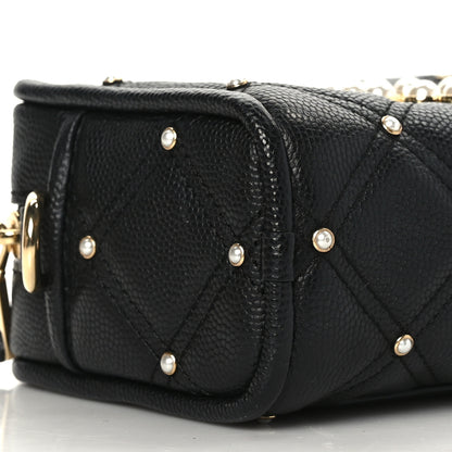 Marc Jacobs Calfskin Quilted Pearl The Softshot 17 Crossbody Black 7 of 8
