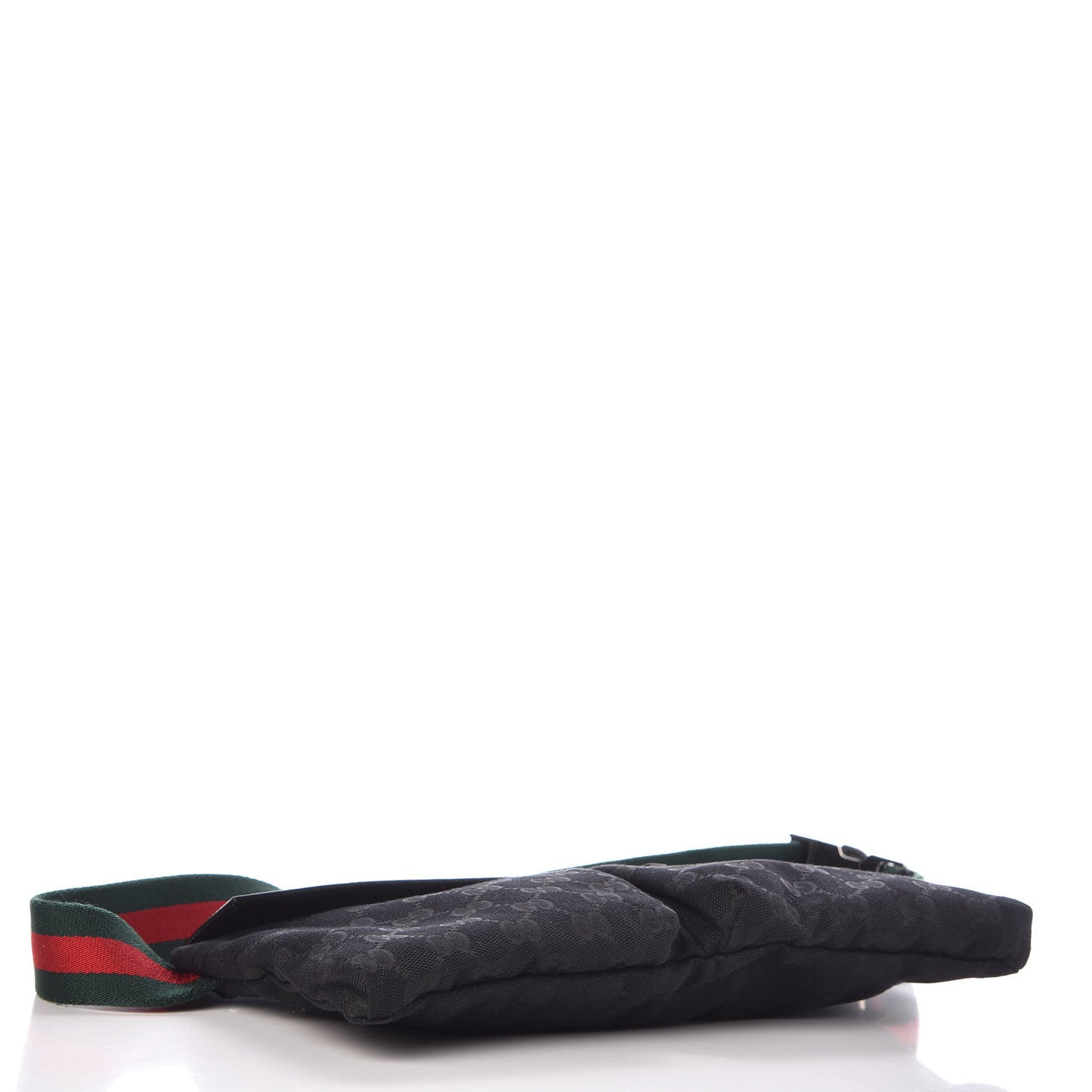 GG Monogram Web Double Pocket Belt Bag Black