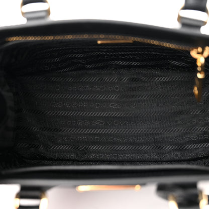 Prada Saffiano Lux Micro Galleria Shoulder Bag Black 5 of 10