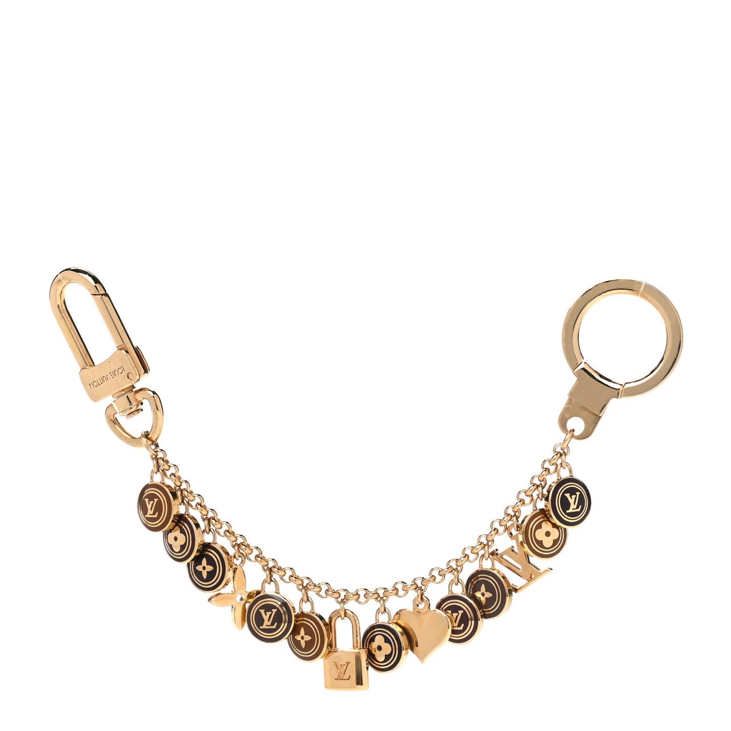 Pastilles Key Chain Bag Charm Brown