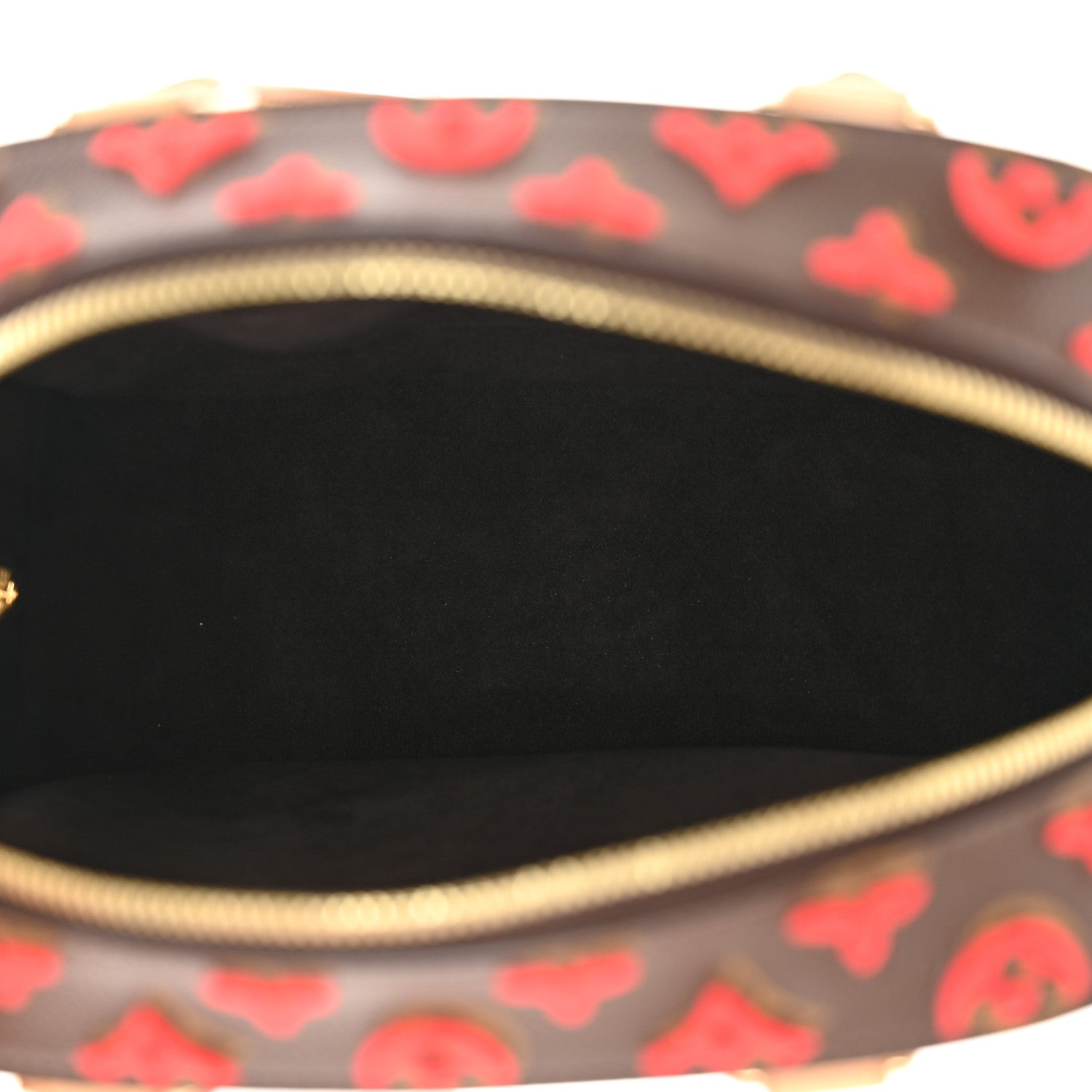 Louis Vuitton Monogram Tuffetage Deauville Cube Red 5 of 10