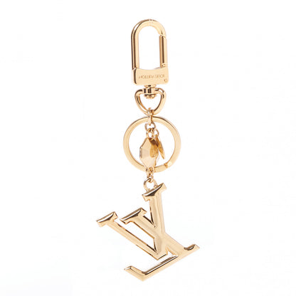 Louis Vuitton LV Facettes Bag Charm Key Holder Gold 1 of 4