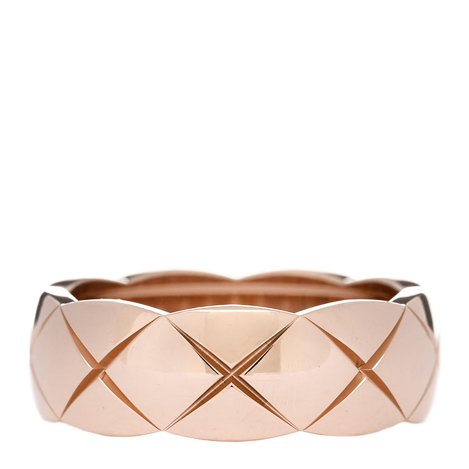 Chanel 18K Beige Gold Small Coco Crush Ring 53 6.5 3 of 7
