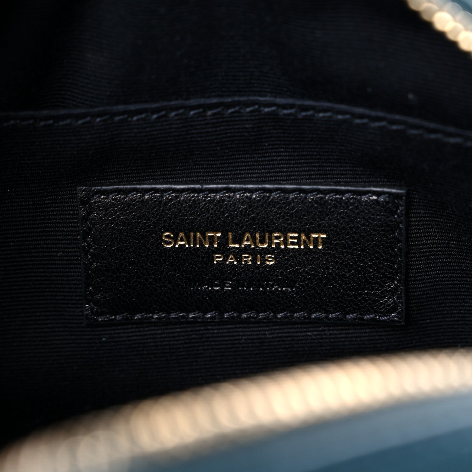 Saint Laurent Calfskin Matelasse Monogram Lou Belt Bag Blue 7 of 9