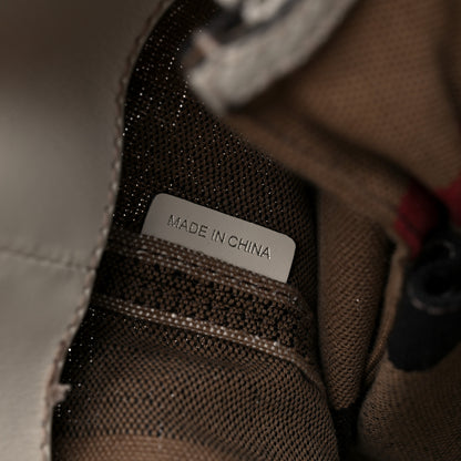 Burberry Canvas Mega Check Medium Ashby Hobo White 7 of 13
